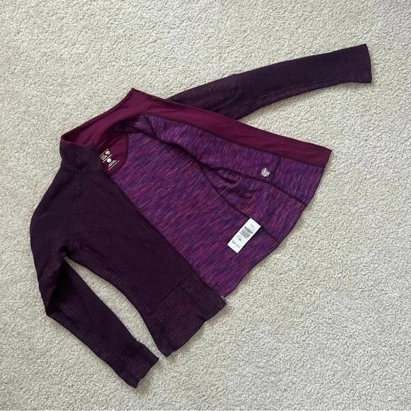 Mountain Hardwear Sarafin Cardigan Full Zip Sweater Women Sm Wool Blend Purple - Picture 13 of 16